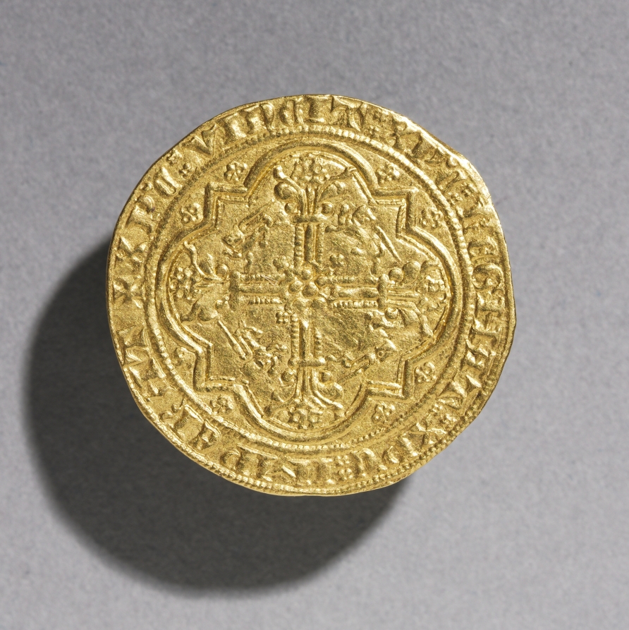 Leopard d'Or of Edward III of England (reverse), 1327–1377 (Cleveland Museum of Art 1964.373.b)