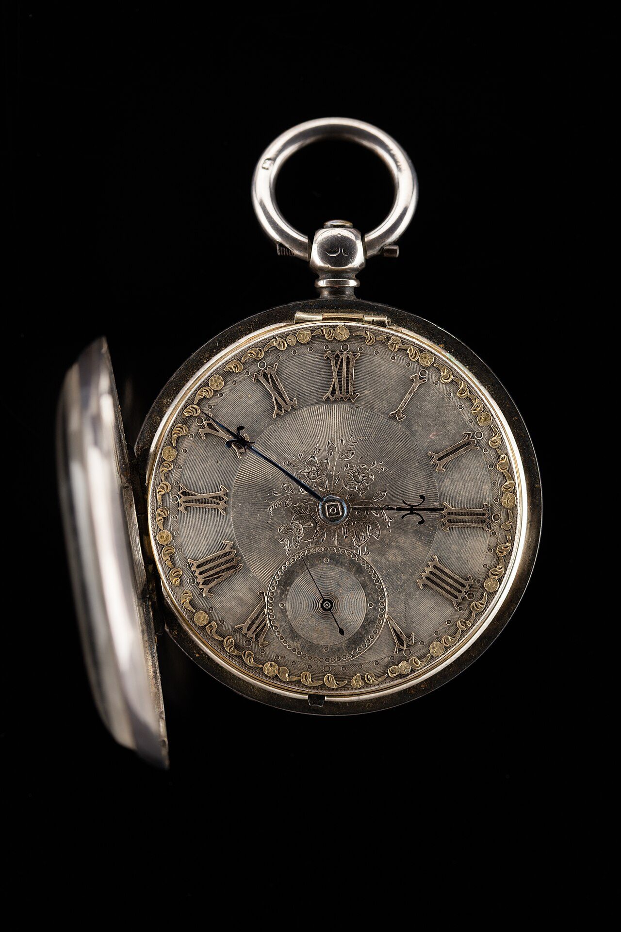 Open-face lever pocket watch, London, 1864