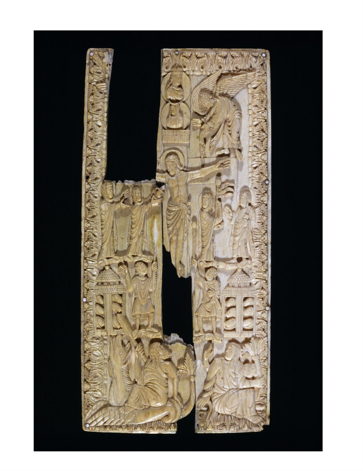 Book cover, carved ivory, Metz, 860 — museum object 251:1, 2-1867