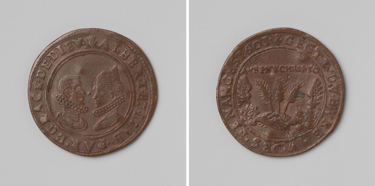 Albert and Isabella of Austria, jeton of the Council of Finance