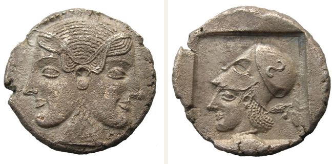 Lampsakos, drachm — Head of Athena (CN type 20533)