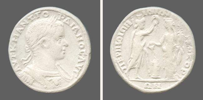Perinthos, Gordian III., Medallion — Serapis and Homonoia (CN type 3300)