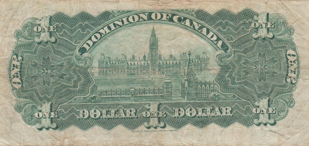Reverse of 1 Dollar (1911), Pick 27