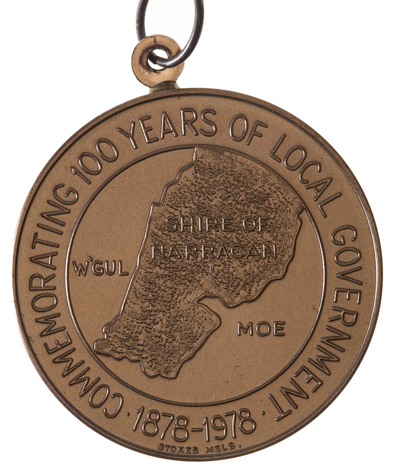 Medal, Shire of Narracan Centenary, Australia, 1978 — museum object NU 23805