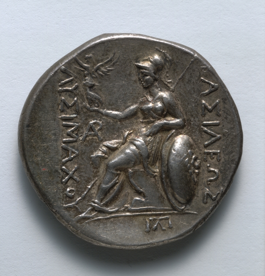 Tetradrachm: Athena (reverse), 297–281 BCE (Cleveland Museum of Art 1917.984.b)