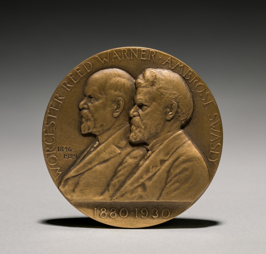 Medal: In Commemoration of the Fiftieth Anniversary - The Warner and Swasey Company (obverse), 1930 (Cleveland Museum of Art 1930.299.a)