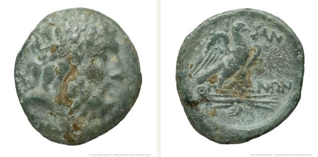 Bisanthe, Bisanthe: nominal A — Eagle standing right on thunderbolt (CN type 645)