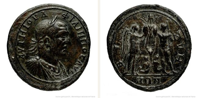 Bizye, Philippus Arabs, Medallion (CN type 1555)