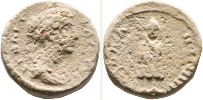 Poimanenon, Faustina II., bronze coin — Telesphorus standing facing (CN type 12826)