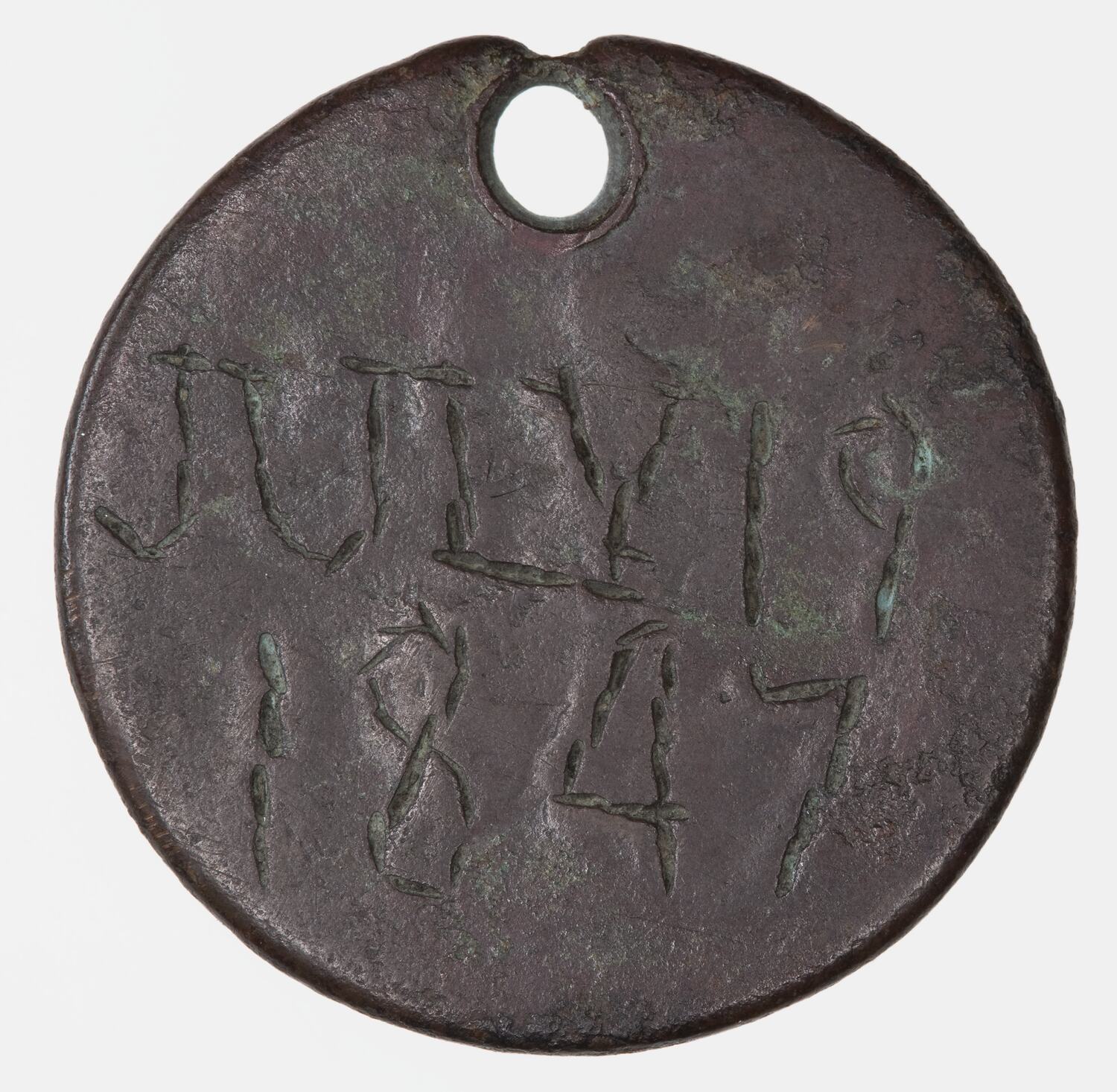 Love Token - J.K. Died, England, Great Britain, 1847