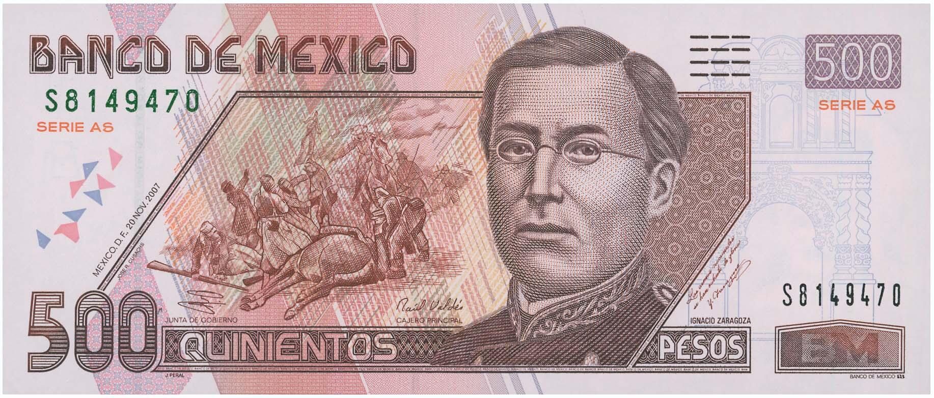 Banco de Mexico peso banknotes
