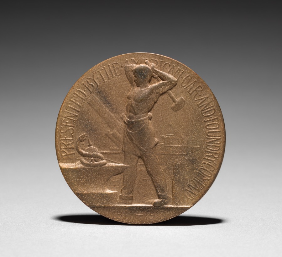 Additional museum view 2 of Honor Medal (accession 1920.246).