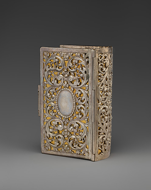 Book cover for Pentateuch and Five Scrolls, silver: 1721–ca. 1727; book: 1699–1701 and 1700–1701