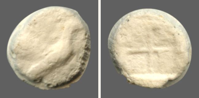 Selymbria, Hemiobol — Quadripartite incuse square (CN type 316)