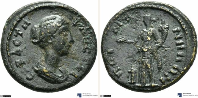 Poimanenon, bronze coin — Homonoia standing left (CN type 12786)