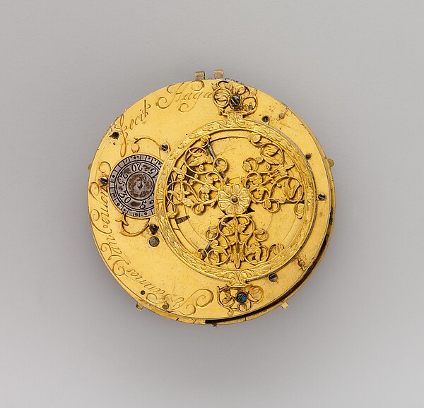 Additional museum view 4 of Watch with scenes from the story of Rebekah at the well (accession 17.190.1417).