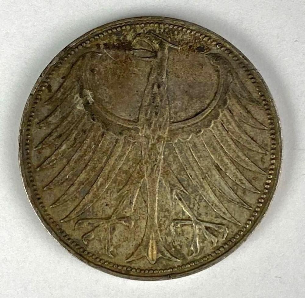 Federal Republic of Germany 5 Deutsche Mark, silver