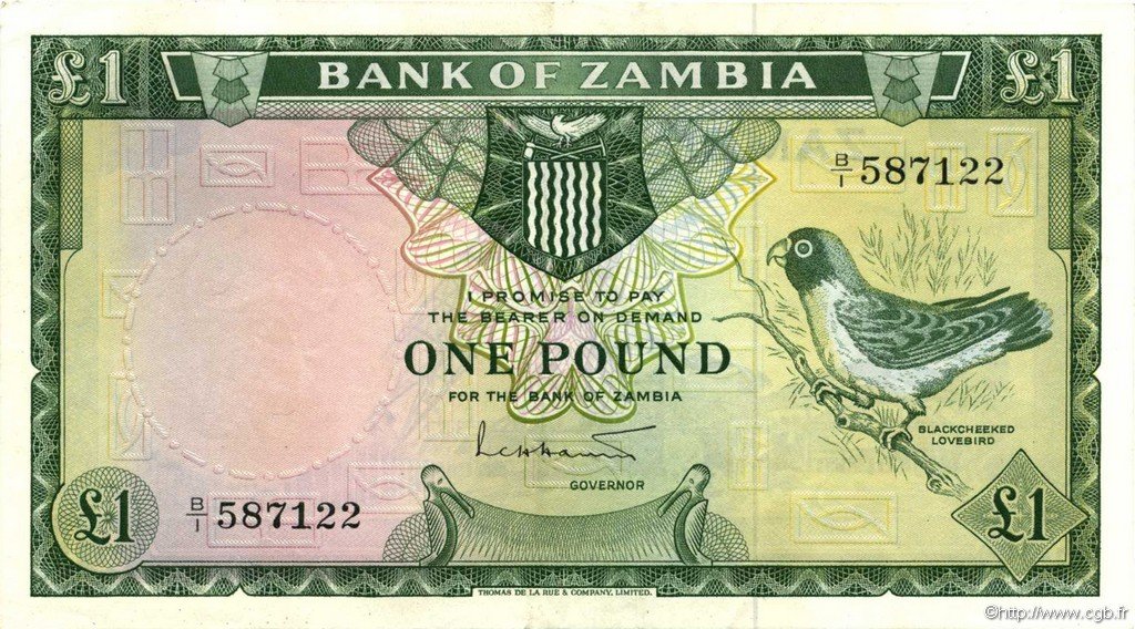Obverse of 1 Pound (1964), Pick 2