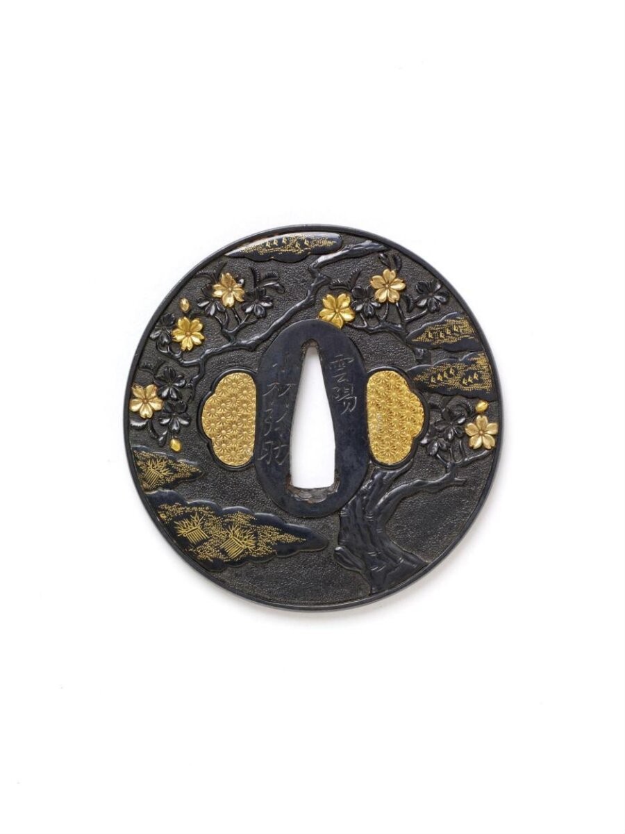 Hand-guard (tsuba) for a sword, Kobayashi Yasuke Masakiyo, Izumo, about 1750