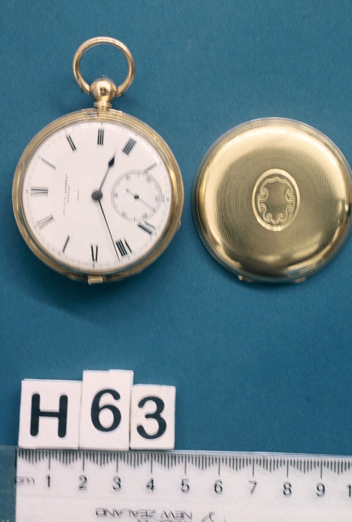 Hunting-case fusee lever pocket watch, 1869