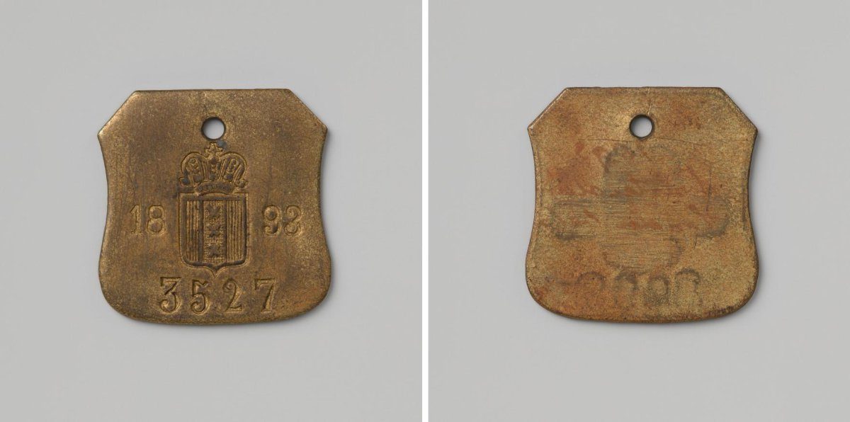 City of Amsterdam, lead token with no. 3527