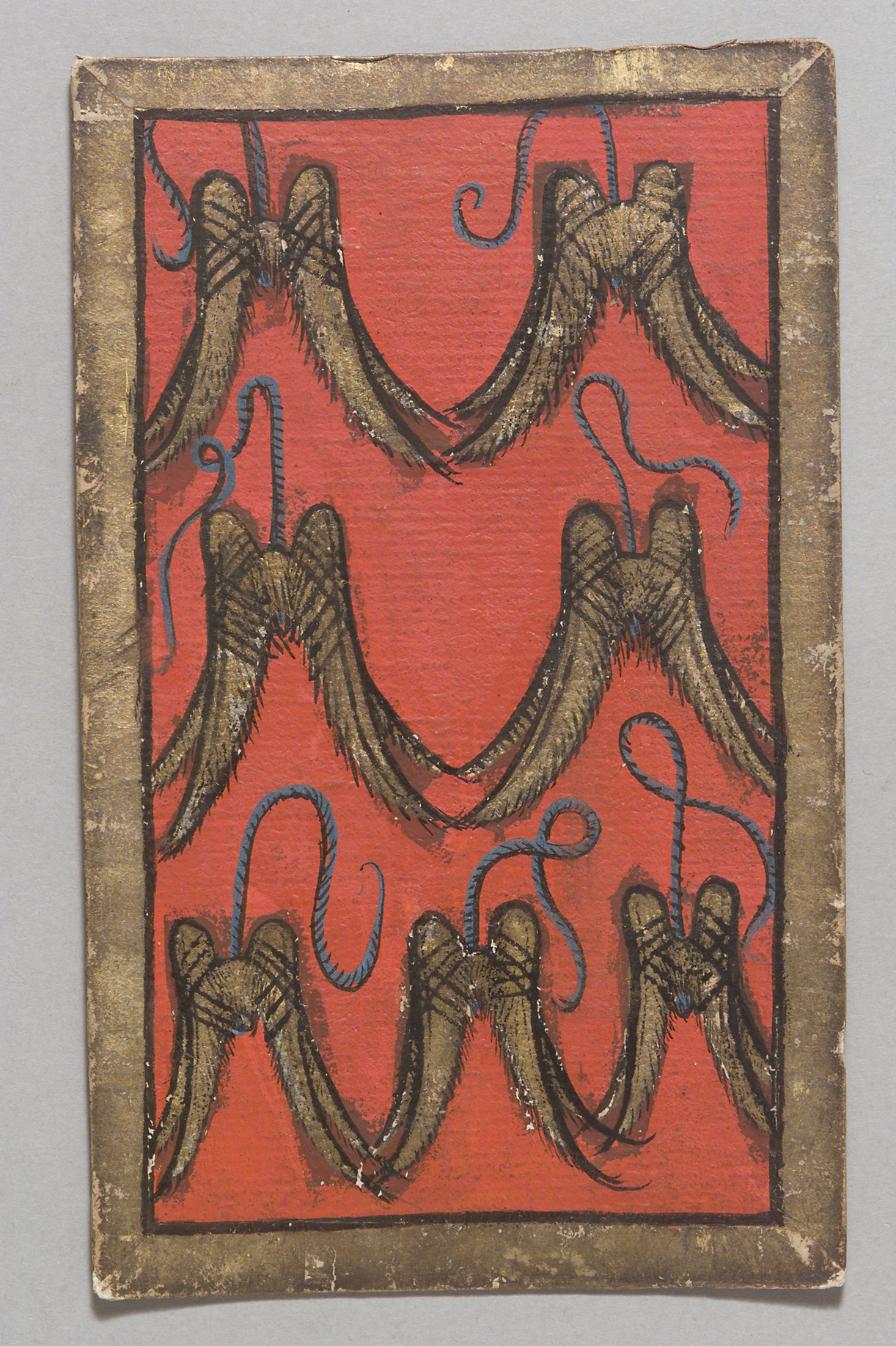 Game card Falkenluder Seven from the “Ambraser Hofjagdspiel”, Konrad Witz (workshop)