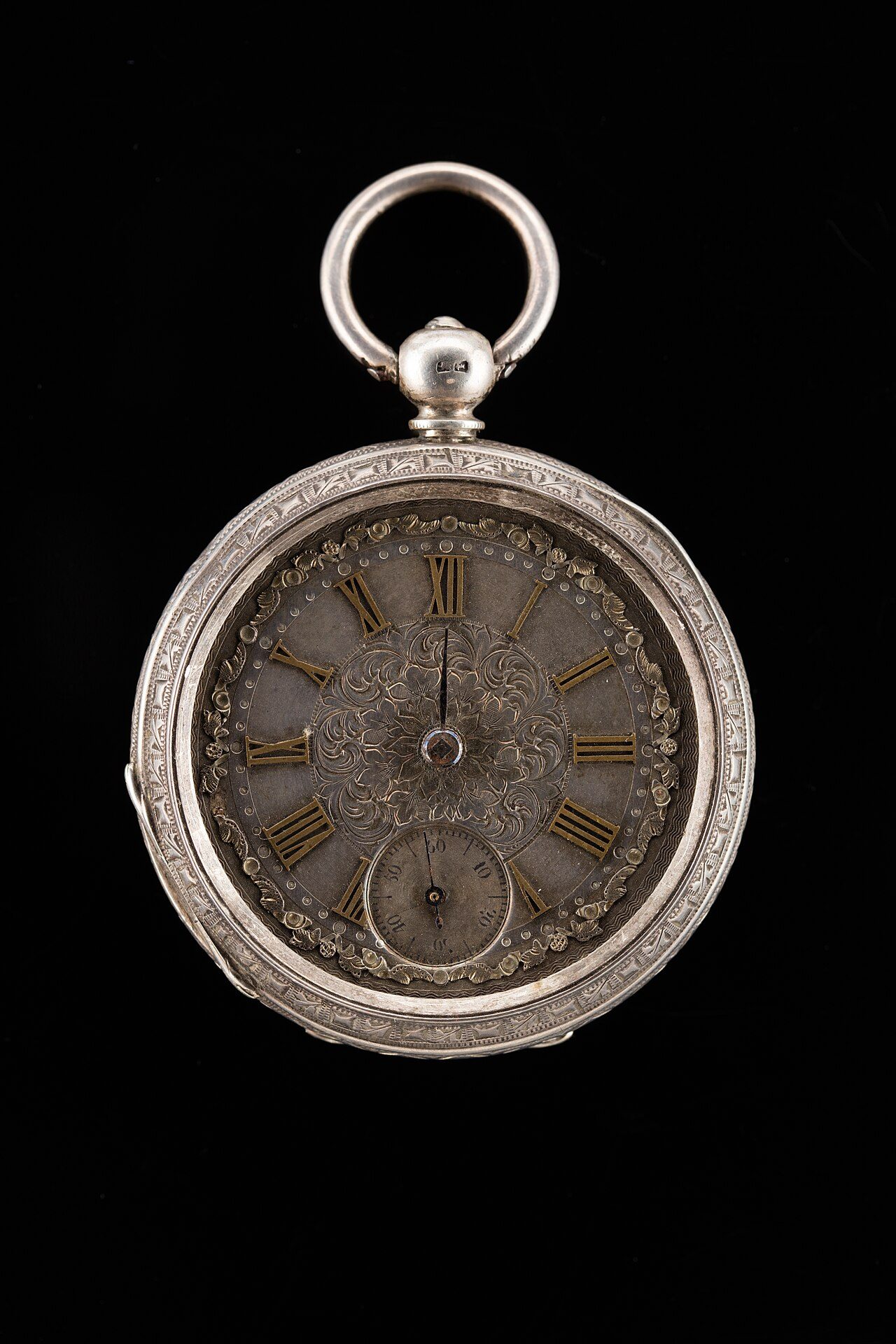 Pocket watch with Swiss fake American-style movement, 1885