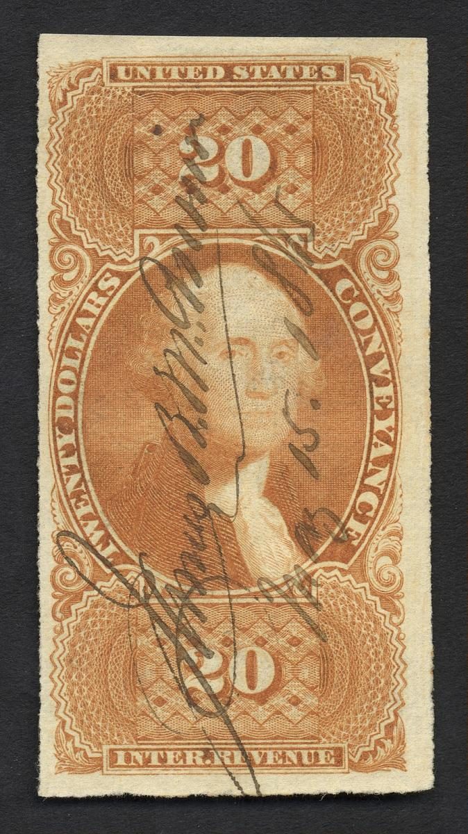 $20 Documentary Conveyance revenue stamp single