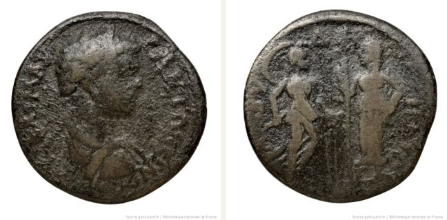 Abydos, Caracalla, bronze coin — Demeter standing left (CN type 3480)