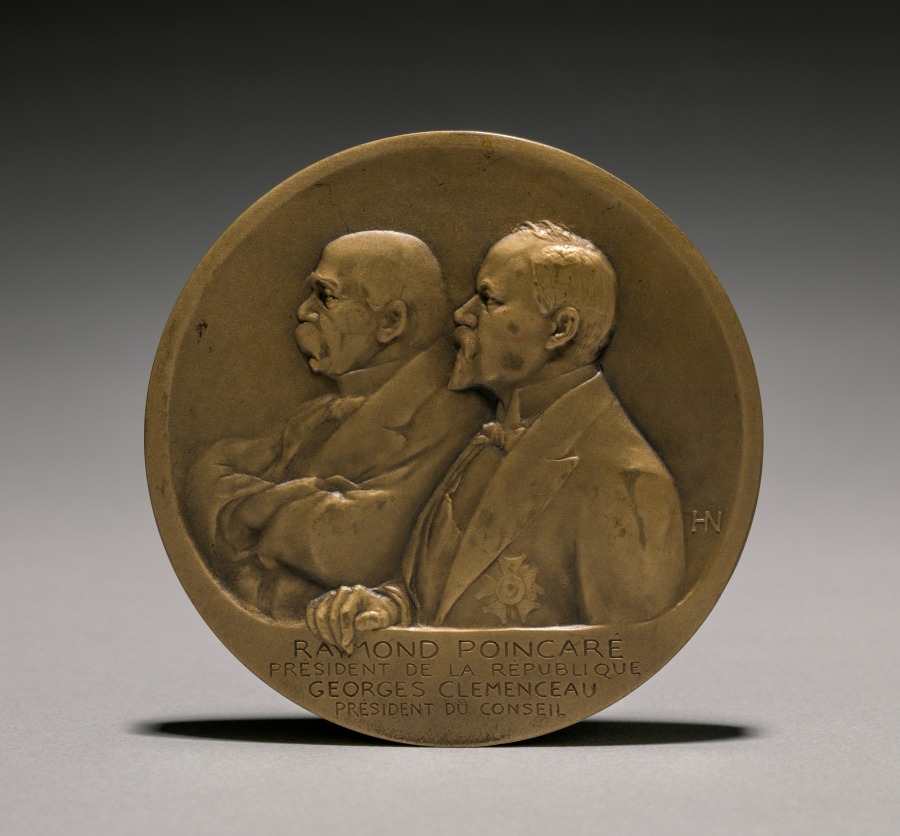 Poincare-Clemenceau Medal (obverse), 1900s (Cleveland Museum of Art 1923.429.a)