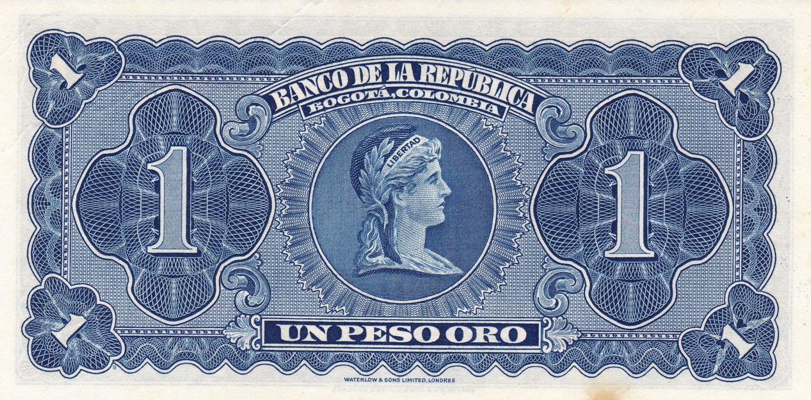 Reverse of 1 Peso (1953), Pick 398