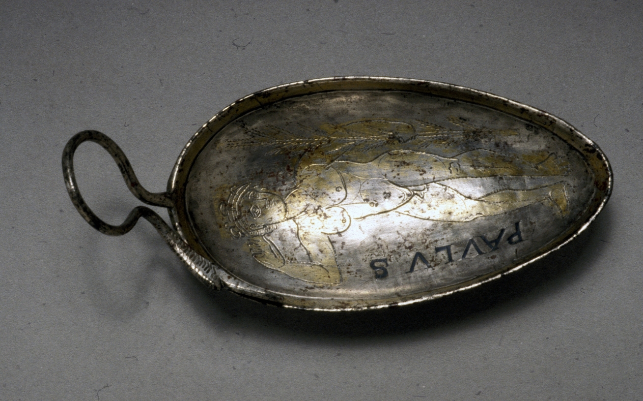 Additional museum view 4 of Spoon with Saint Paul as an Athlete (accession 1964.39).