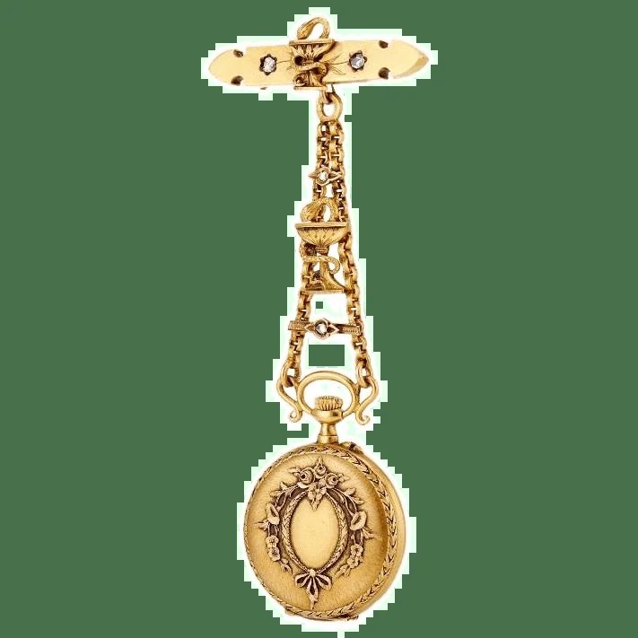 18K French Pocket Watch with Bowl of Hygieia - 1915