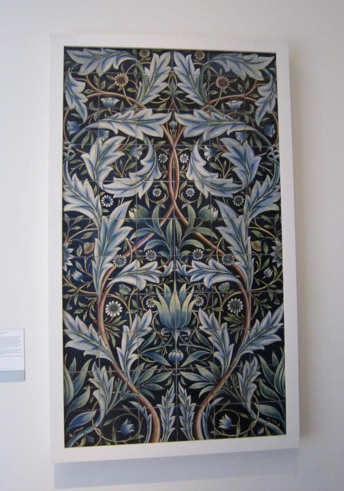 Tile panel, Morris, William and De Morgan, William Frend, England, 1876 — museum object C.36-1972