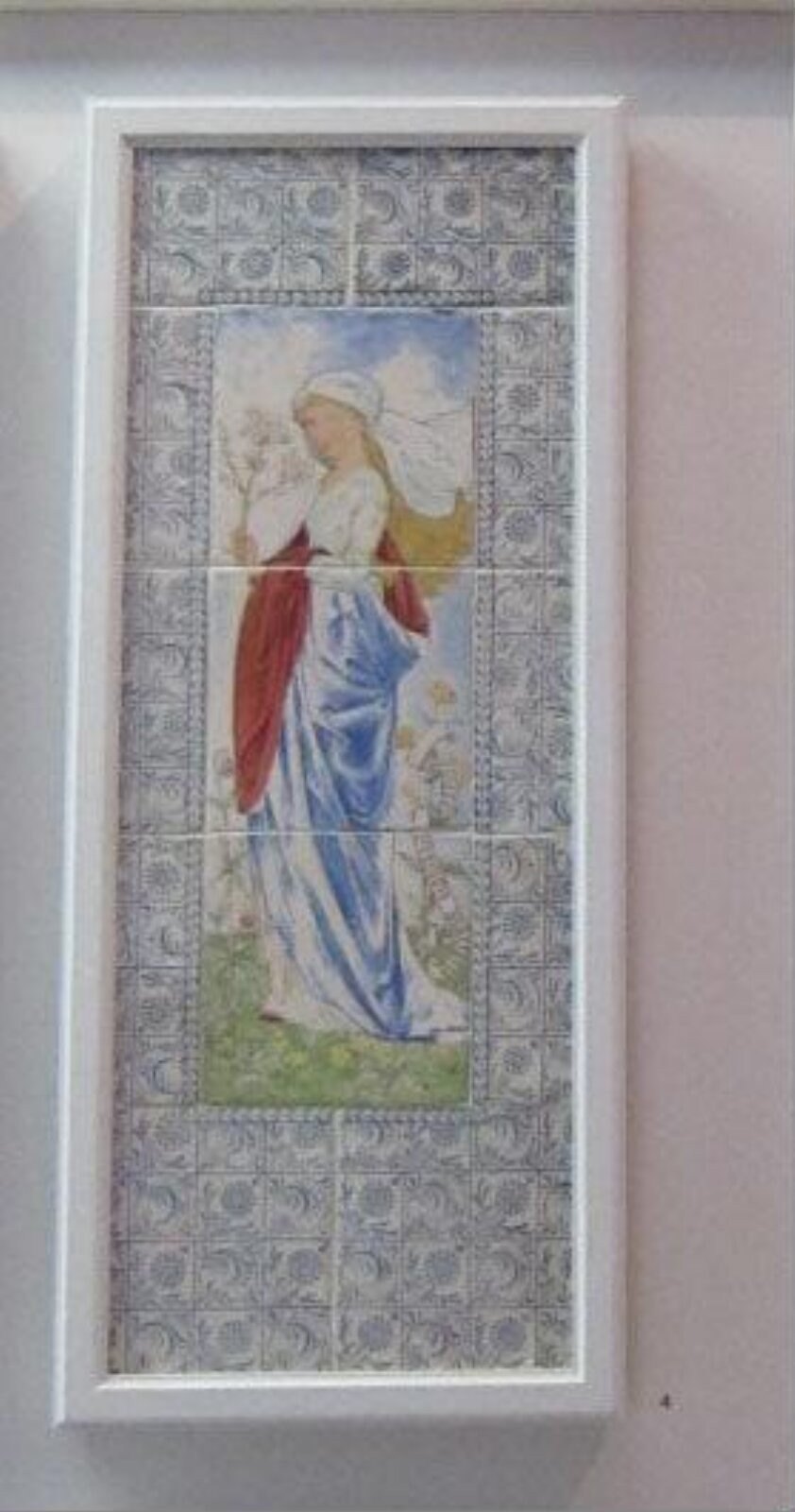 Tile panel, Morris, Marshall, Faulkner & Co, London, 1864-1870 — museum object CIRC.530-1962