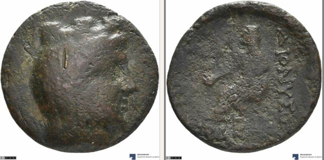 Dionysopolis, bronze coin — Cybele enthroned left (CN type 12846)