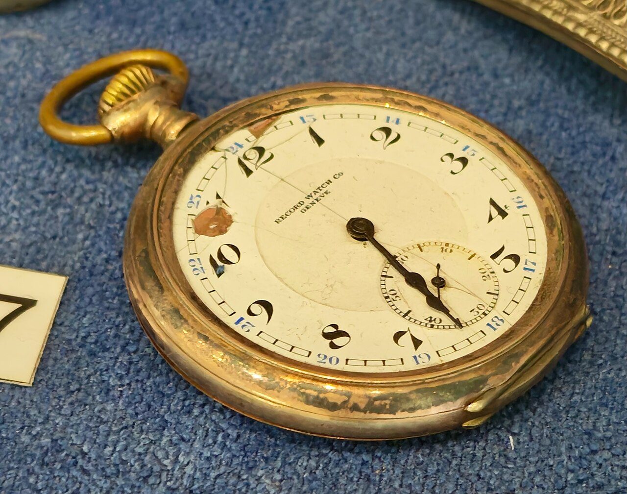 Record Watch Co. mechanical pocket watch, late 19th century