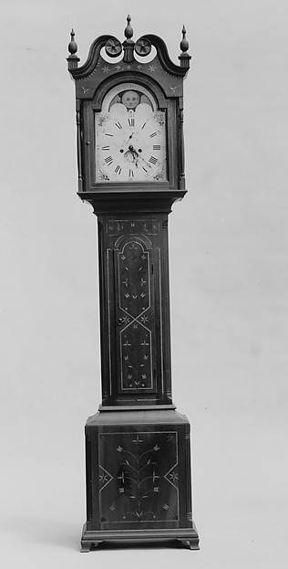Additional museum view 4 of Tall Clock (accession 1976.279).