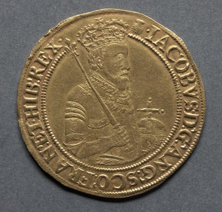 Sovereign: James I (obverse), 1603–1604 (Cleveland Museum of Art 1969.188.a)