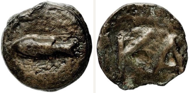 Kerkinitis, bronze coin — Abbreviated ethnic-name (CN type 20957)