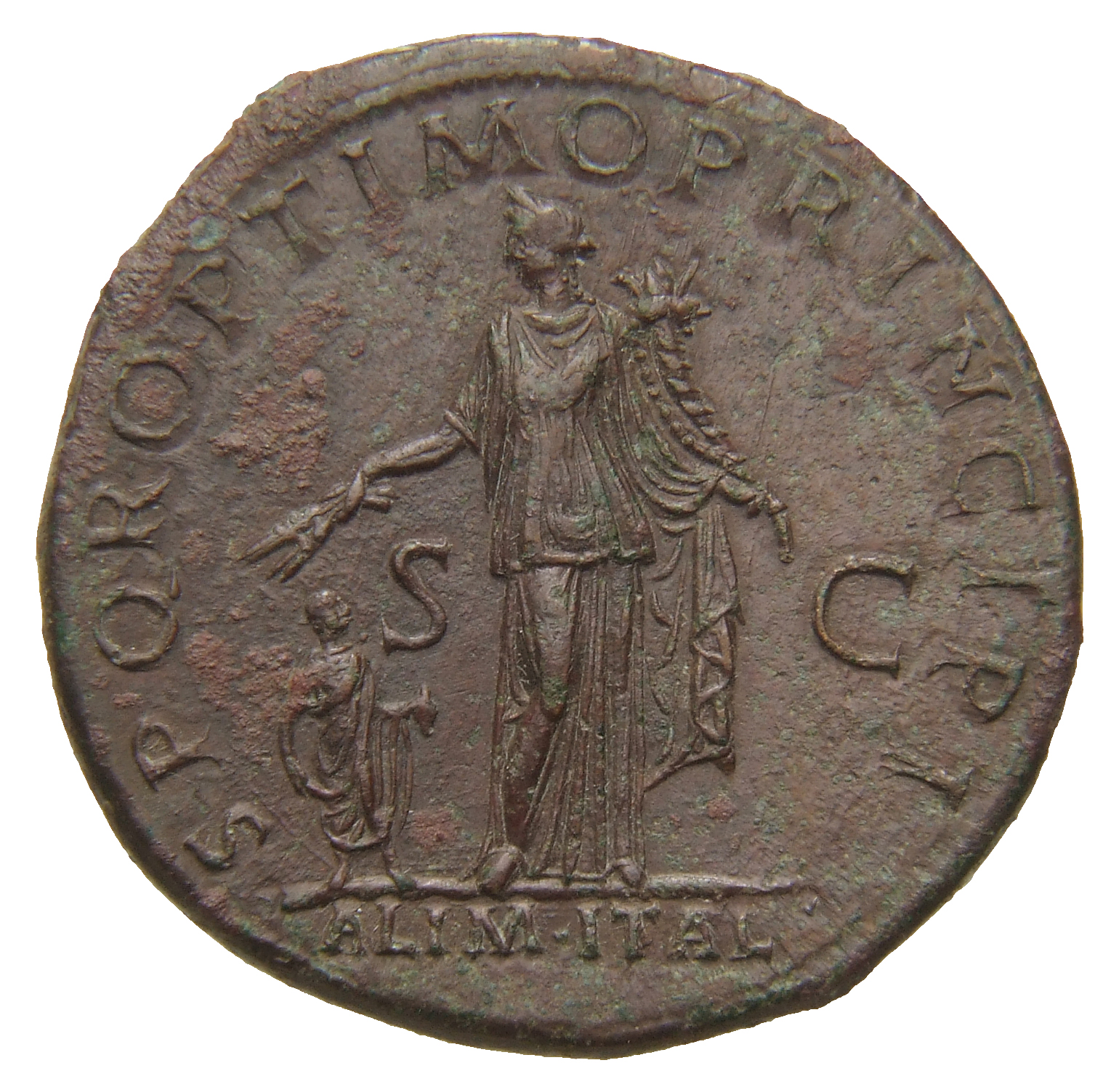 RIC II Trajan 459 (sestertius)