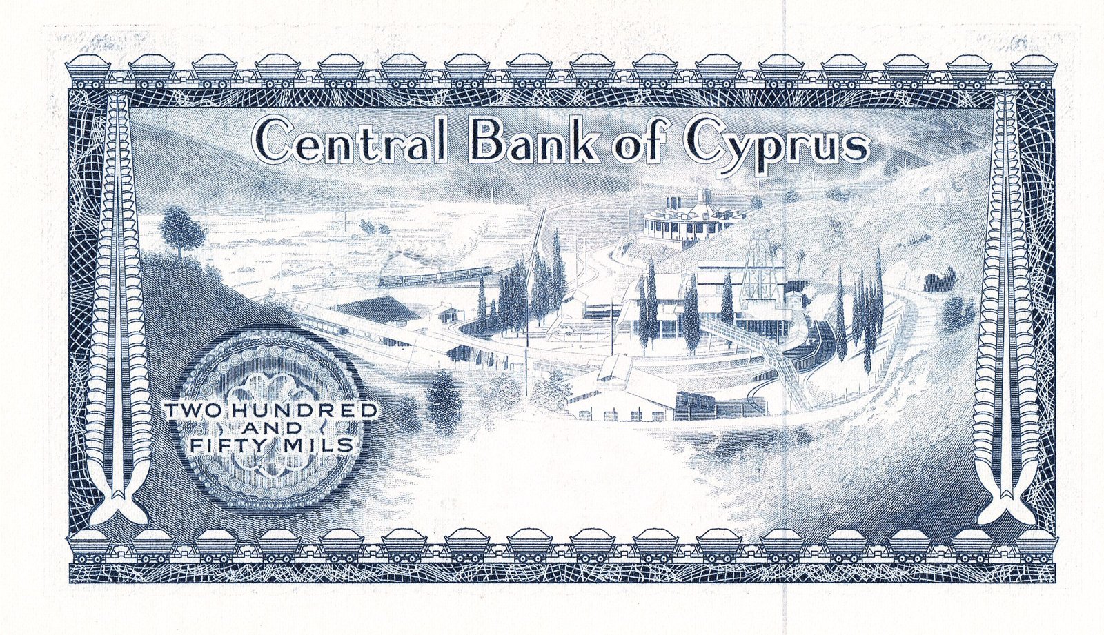 Reverse of 250 Mils (1964–1982), Pick 41