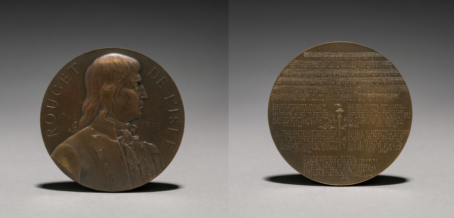 Medal of Claude Joseph Rouget de L'Isle (1760-1836), 1911 (Cleveland Museum of Art 1919.899)
