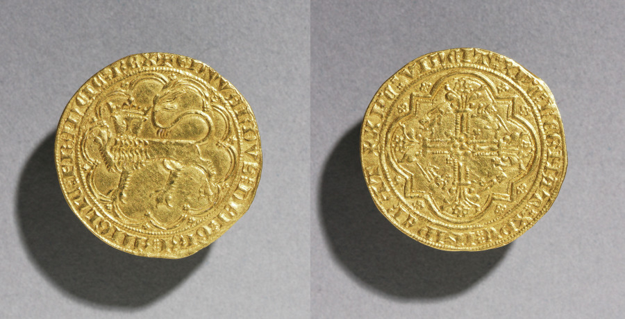Leopard d'Or of Edward III of England, 1327–1377 (Cleveland Museum of Art 1964.373)