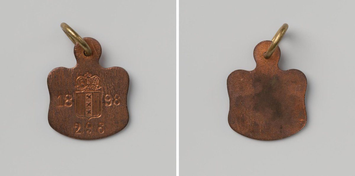 City of Amsterdam, lead token with no. 296