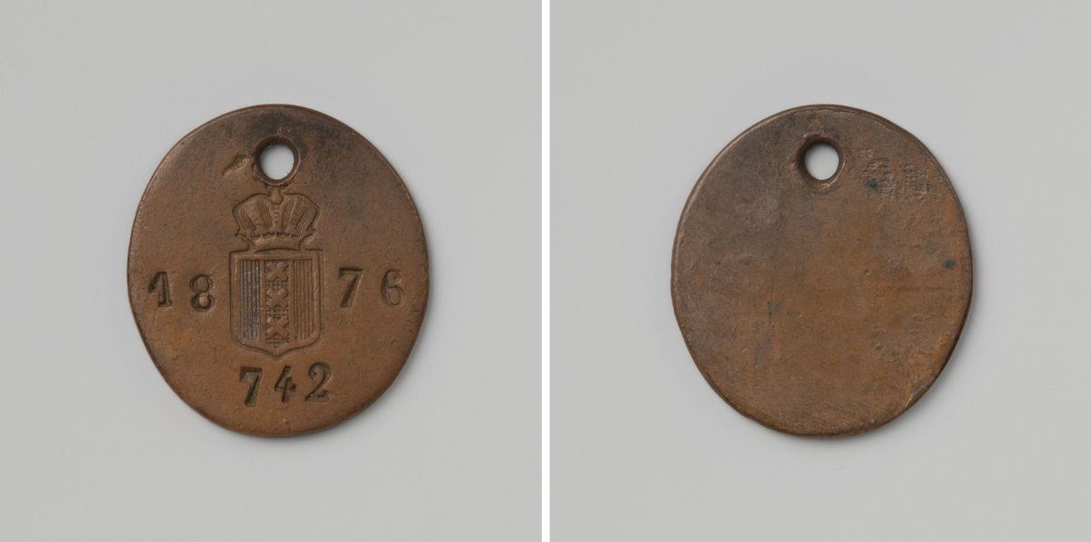 City of Amsterdam, lead token with no. 742