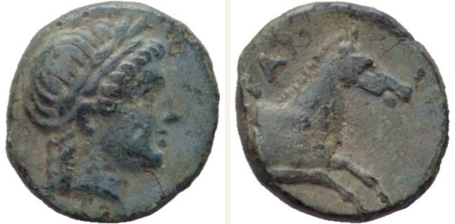 Atarneus, bronze coin — Forepart of prancing horse (CN type 21369)