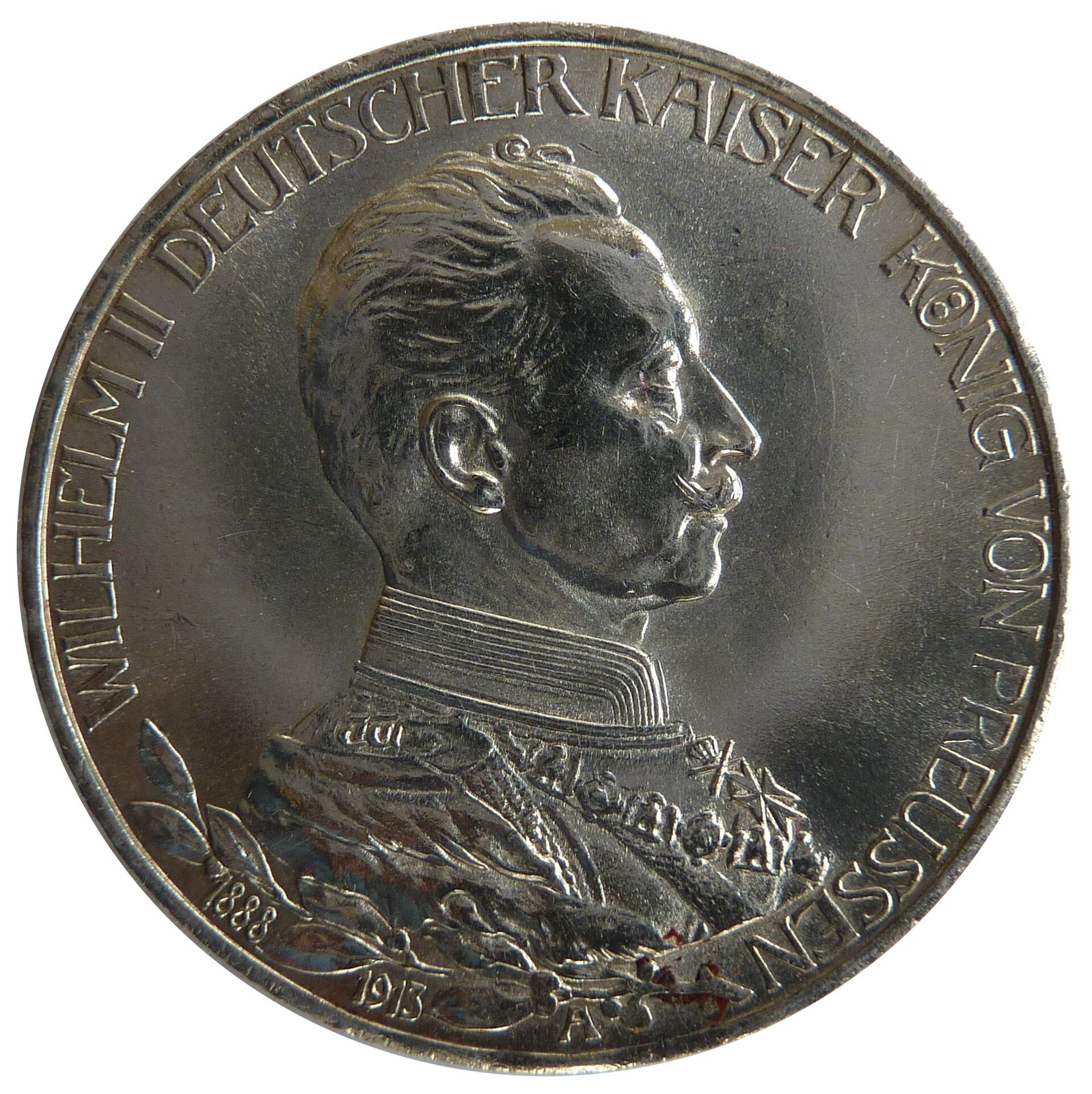 Prussia 3 Mark, Wilhelm II
