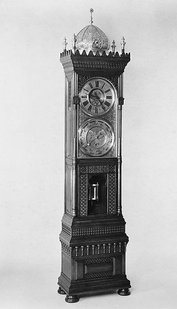 Additional museum view 3 of Tall Clock (accession 06.1206).