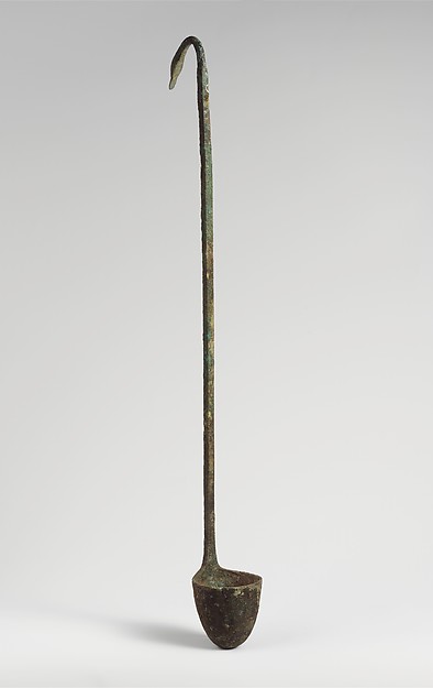 Bronze kyathos (ladle) with duck-head terminal, Etruscan, ca. 400 BCE